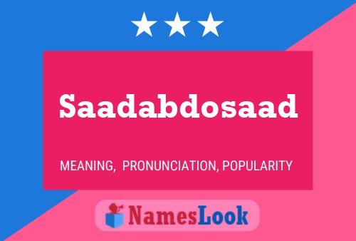 ملصق اسم Saadabdosaad