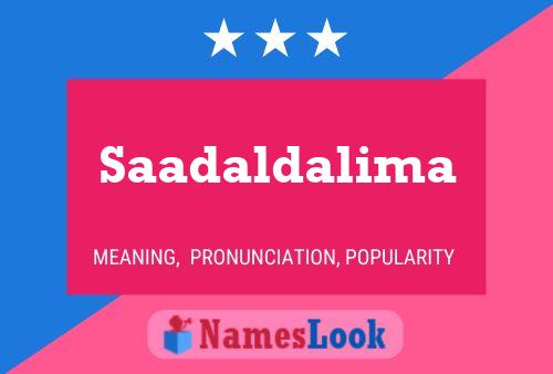 ملصق اسم Saadaldalima