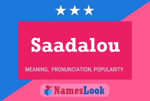 ملصق اسم Saadalou