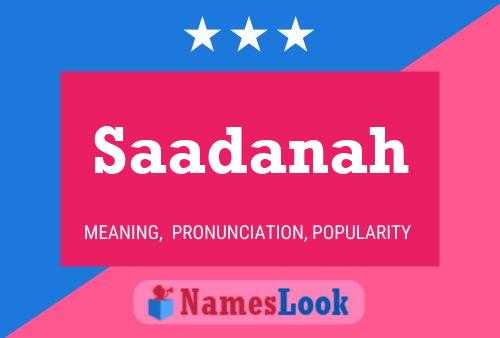 ملصق اسم Saadanah