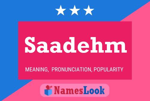 ملصق اسم Saadehm