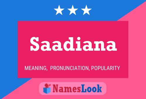 ملصق اسم Saadiana