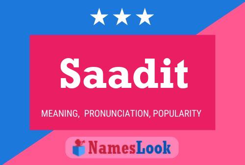 ملصق اسم Saadit