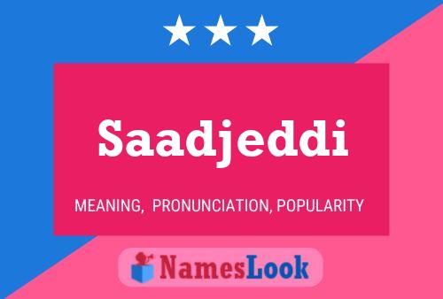 ملصق اسم Saadjeddi