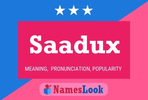 ملصق اسم Saadux