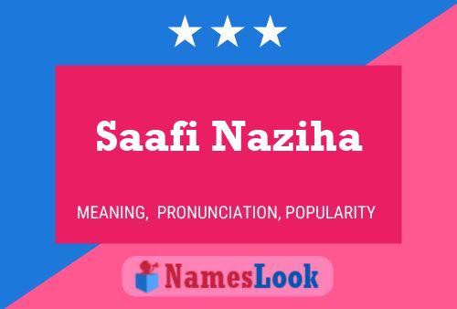 ملصق اسم Saafi Naziha