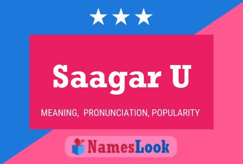 ملصق اسم Saagar U