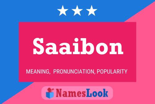 ملصق اسم Saaibon