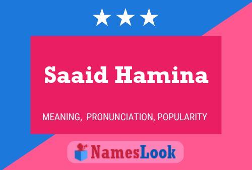 ملصق اسم Saaid Hamina