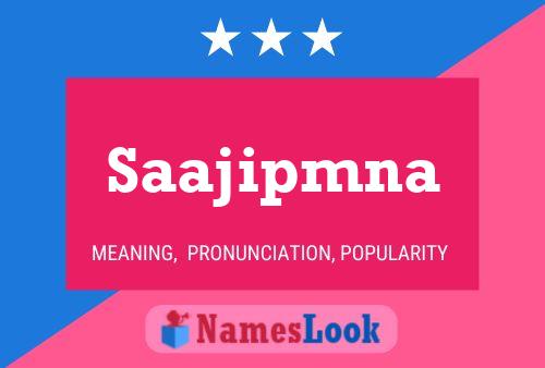 ملصق اسم Saajipmna