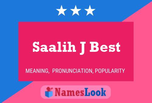 ملصق اسم Saalih J Best