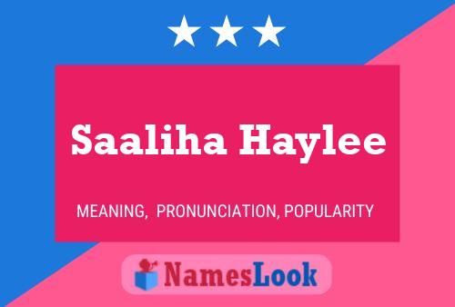 ملصق اسم Saaliha Haylee