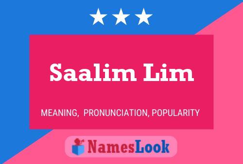 ملصق اسم Saalim Lim