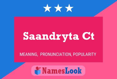 ملصق اسم Saandryta Ct