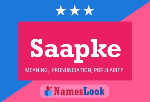 ملصق اسم Saapke