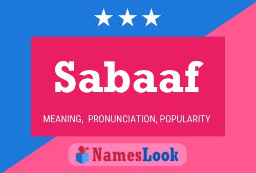 ملصق اسم Sabaaf