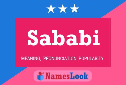 ملصق اسم Sababi