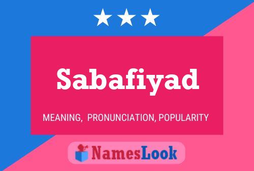 ملصق اسم Sabafiyad