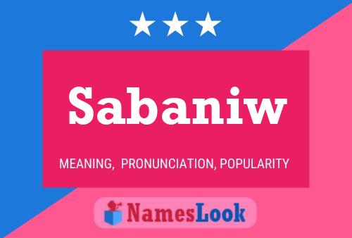 ملصق اسم Sabaniw