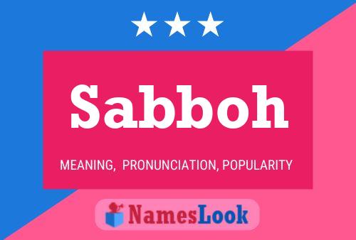 ملصق اسم Sabboh