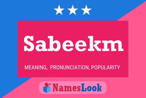 ملصق اسم Sabeekm