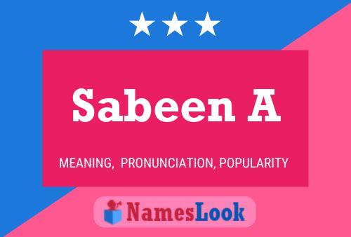 ملصق اسم Sabeen A