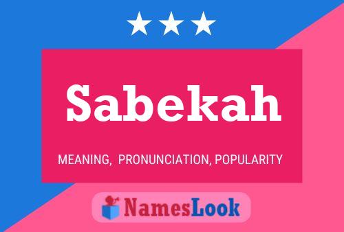 ملصق اسم Sabekah