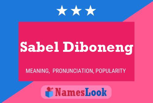 ملصق اسم Sabel Diboneng