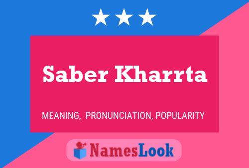 ملصق اسم Saber Kharrta