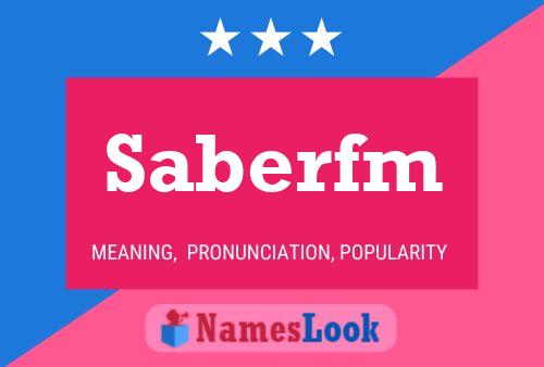 ملصق اسم Saberfm