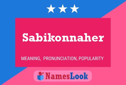 ملصق اسم Sabikonnaher