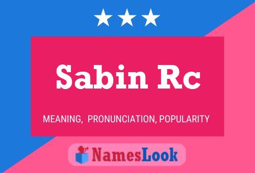 ملصق اسم Sabin Rc