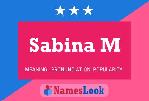 ملصق اسم Sabina M