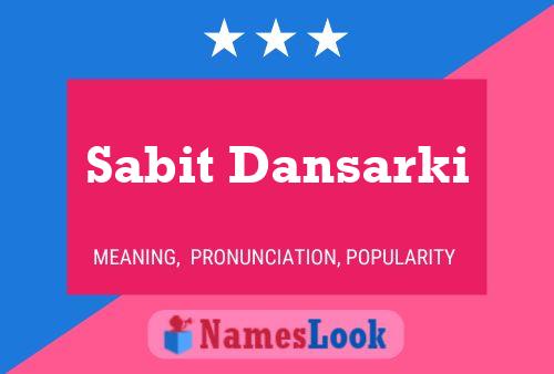 ملصق اسم Sabit Dansarki