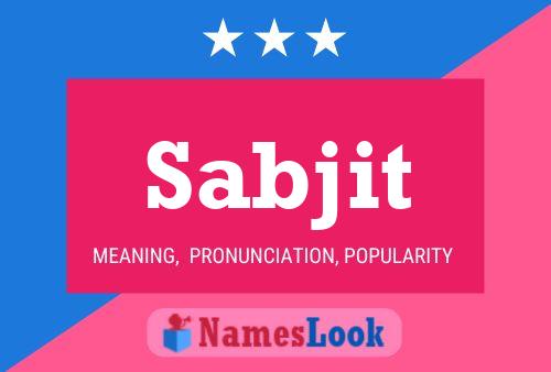 ملصق اسم Sabjit