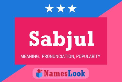 ملصق اسم Sabjul