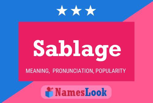 ملصق اسم Sablage