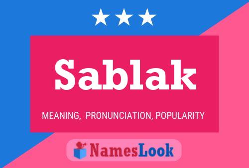 ملصق اسم Sablak