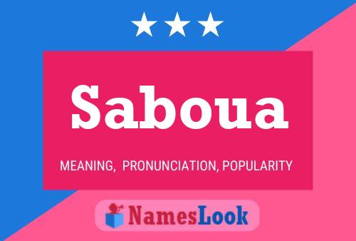 ملصق اسم Saboua