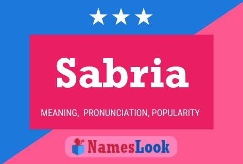 ملصق اسم Sabria