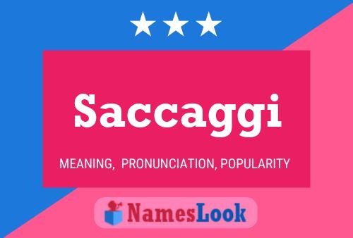 ملصق اسم Saccaggi