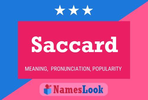 ملصق اسم Saccard