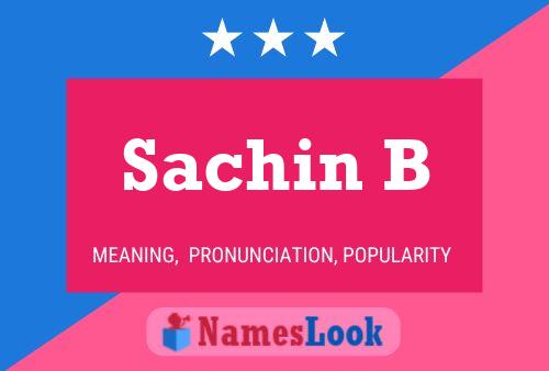 ملصق اسم Sachin B