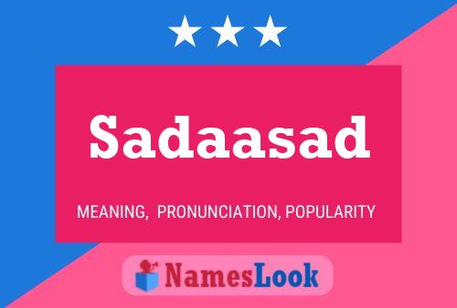 ملصق اسم Sadaasad