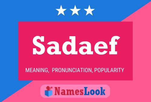 ملصق اسم Sadaef