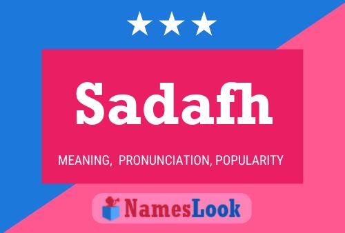 ملصق اسم Sadafh