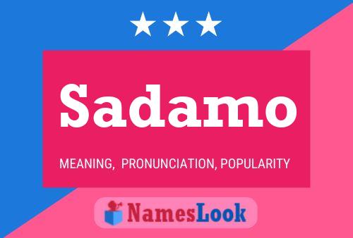 ملصق اسم Sadamo