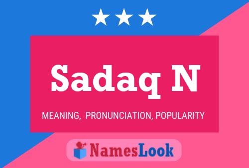 ملصق اسم Sadaq N