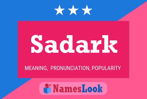 ملصق اسم Sadark