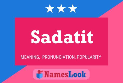 ملصق اسم Sadatit